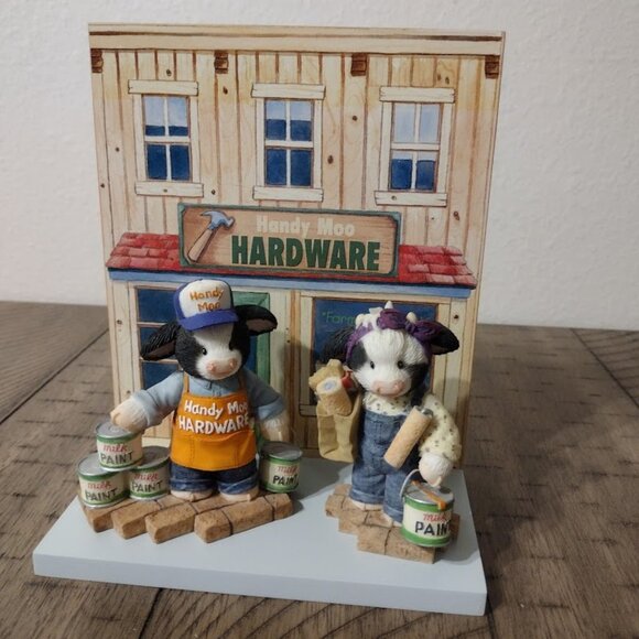 Enesco Art Vintage 20 Marys Moo Moos Handy Moo Hardware Figurine